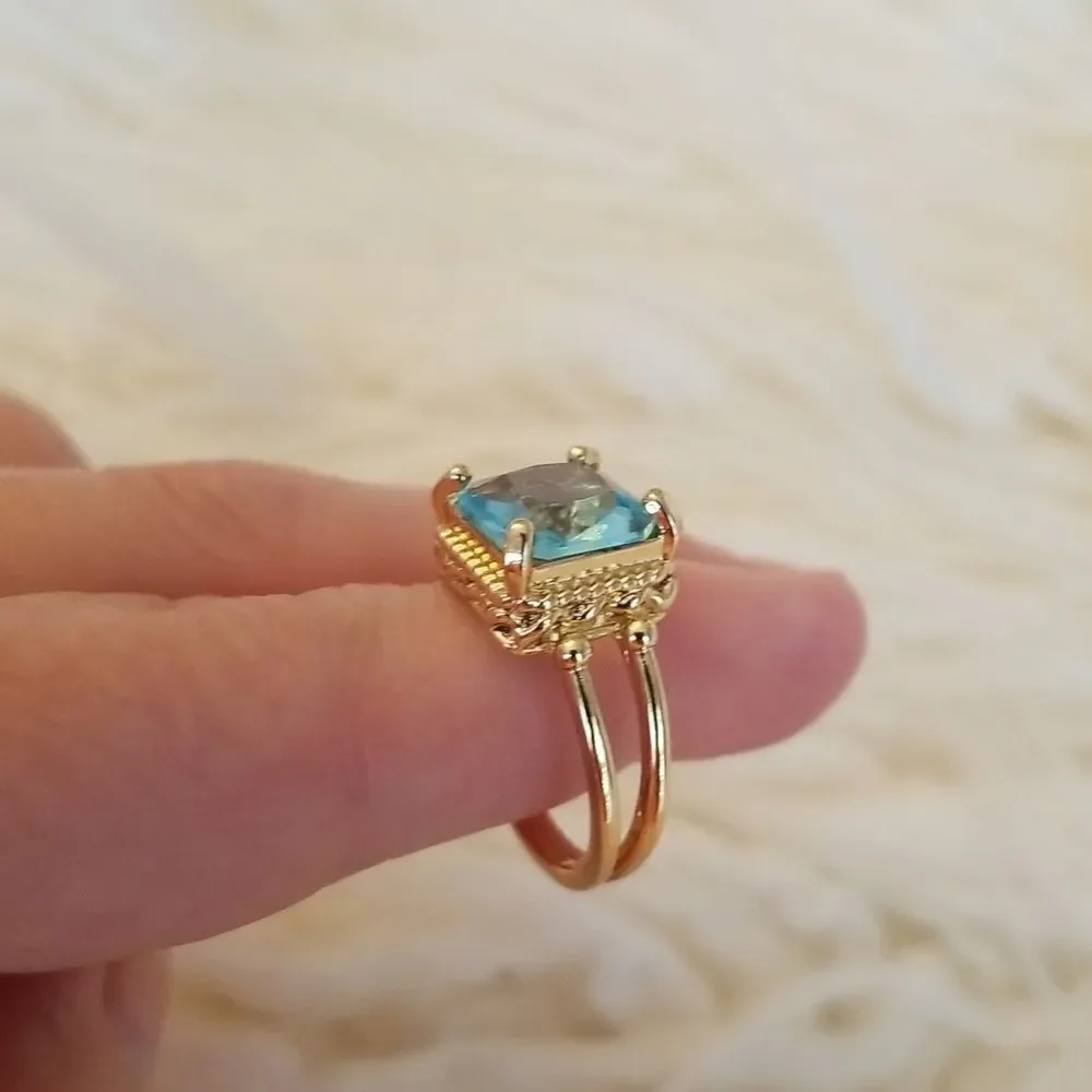 Ocean blue size 9 ring